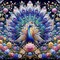 5D DIY Peacock Diamond Painting Kit for Adults – Colorful Diamond Art Gem Craft for Beginners, Home Wall Decor, Living Room, Bedroom, Office, 16×16 Inch
